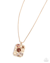 Load image into Gallery viewer, Admirably Abstract - Brown - Necklace