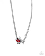 Load image into Gallery viewer, Bedazzled Beetle ~ Red ~ Necklace