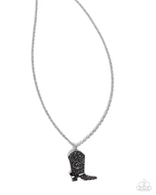Load image into Gallery viewer, Blazing Boot ~ Black ~ Necklace