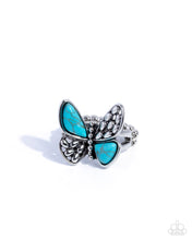 Load image into Gallery viewer, Blinding Butterfly ~ Blue ~ Ring