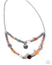 Load image into Gallery viewer, Blooming Barricade ~ Orange ~ Necklace