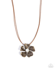 Load image into Gallery viewer, Brazen Bloom ~ Brass ~ Necklace