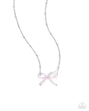 Load image into Gallery viewer, Bridesmaid Bow ~ Pink ~ Necklace