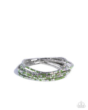 Load image into Gallery viewer, Candlelight Cascade ~ Green ~ Bracelet