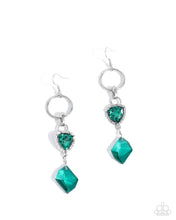 Load image into Gallery viewer, Chiseled Clarity ~ Green ~ Earring