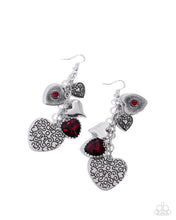 Load image into Gallery viewer, Courting Favor ~ Red ~ Earring