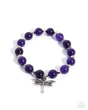 Load image into Gallery viewer, Dragonfly Delay ~ Purple ~ Bracelet