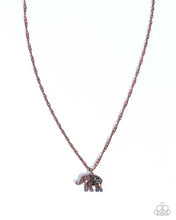Load image into Gallery viewer, Elephant Enthusiast ~ Copper ~ Necklace