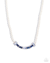 Load image into Gallery viewer, Eloquent Emeralds ~ Blue ~ Necklace