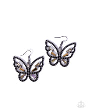 Load image into Gallery viewer, Fair Flutter ~ Black ~ Earring
