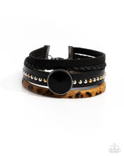 Load image into Gallery viewer, Fair LEATHER ~ Black ~ Bracelet