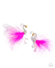 Load image into Gallery viewer, Feathered Flamingo ~ Pink ~ Earring