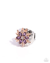 Load image into Gallery viewer, Floral Fermata ~ Purple ~ Ring