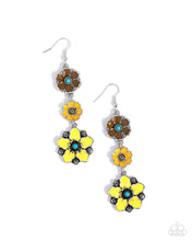 Load image into Gallery viewer, Floral Flock ~ Yellow ~ Earring