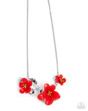 Load image into Gallery viewer, Floral Forecast ~ Red ~ Necklace