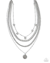 Load image into Gallery viewer, Fluttering Fringe ~ Silver ~ Necklace