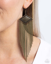 Load image into Gallery viewer, Forged Fringe ~ Brass ~ Paparazzi