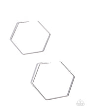 Load image into Gallery viewer, Handcrafted Hexagons ~ Silver ~ Earring