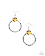 Load image into Gallery viewer, Heart Holiday - Yellow - Earring