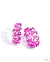 Load image into Gallery viewer, Historic Hearts - Pink - Earring