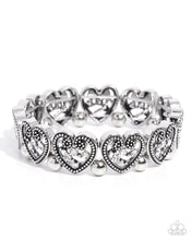 Load image into Gallery viewer, Historic Heartthrob ~ White ~ Bracelet