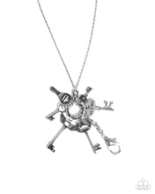 Load image into Gallery viewer, Key Ring ~ Silver ~ Necklace