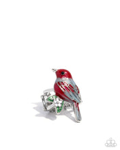 Load image into Gallery viewer, Nestled Nightingale ~ Red ~ Ring