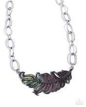 Load image into Gallery viewer, Popping Peacock ~ Purple ~ Necklace