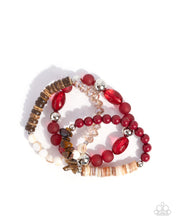 Load image into Gallery viewer, Seasonal Stretch ~ Red ~ Bracelet
