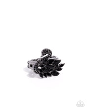 Load image into Gallery viewer, Sensational Swan ~ Black ~ Ring
