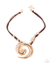 Load image into Gallery viewer, Sincere Spiral ~ Brown ~ Necklace
