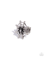Load image into Gallery viewer, Spiderweb Shimmer ~ Black ~ Ring