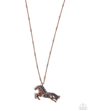 Load image into Gallery viewer, Stallion Spotlight ~ Copper ~ Necklace