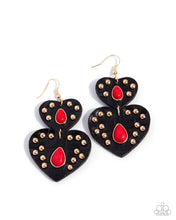 Load image into Gallery viewer, Studded Sister ~ Red ~ Earring