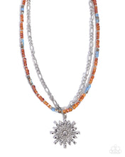Load image into Gallery viewer, Sunburst Scene ~ Orange ~ Necklace