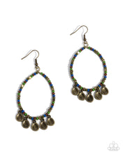 Load image into Gallery viewer, Teardrop Title ~ Green ~ Earring