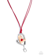 Load image into Gallery viewer, Tilted Tranquility ~ Red ~ Necklace