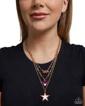 Load image into Gallery viewer, Unforgettable USA ~ Gold ~ Paparazzi