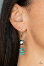 Load image into Gallery viewer, Oasis Goddess Blue Earrings