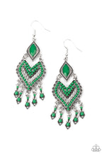 Load image into Gallery viewer, Dearly Debonair Green Earrings