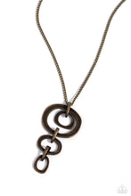 Load image into Gallery viewer, Tranquil Trickle - Brass - Necklace