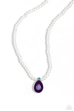 Load image into Gallery viewer, PEARL-demonium - Purple - Necklace