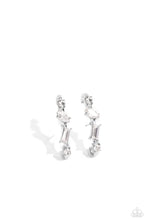Load image into Gallery viewer, Sliding Shimmer - White ~ Earring