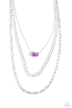 Load image into Gallery viewer, Colorful Cadet - Purple - Necklace
