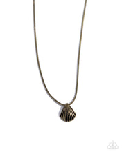 Load image into Gallery viewer, Seashell Simplicity - Brass - Necklace
