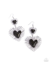 Load image into Gallery viewer, Sunburst Sweethearts - Black - Earring
