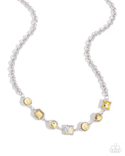 Load image into Gallery viewer, Bejeweled Bravado - Yellow - Necklace
