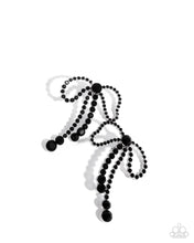 Load image into Gallery viewer, Black Tie Bow ~ Black ~ Earring
