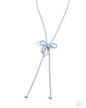 Load image into Gallery viewer, Bombshell Bow ~ Blue ~ Necklace
