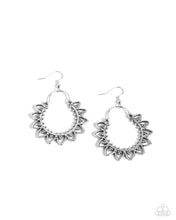 Load image into Gallery viewer, Botanical Tambourine - Silver - Earring
